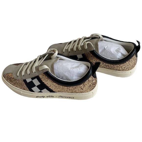 Bally Vita Parcours Sneakers Gold Mix Size 7 - Picture 5 of 9